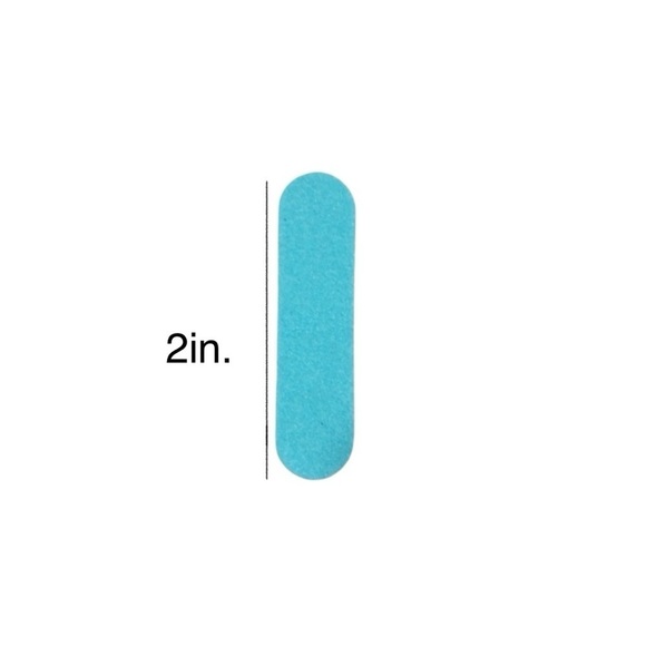 30pc Mini Nail File Emery Boards Light Blue 2in - Picture 3 of 6